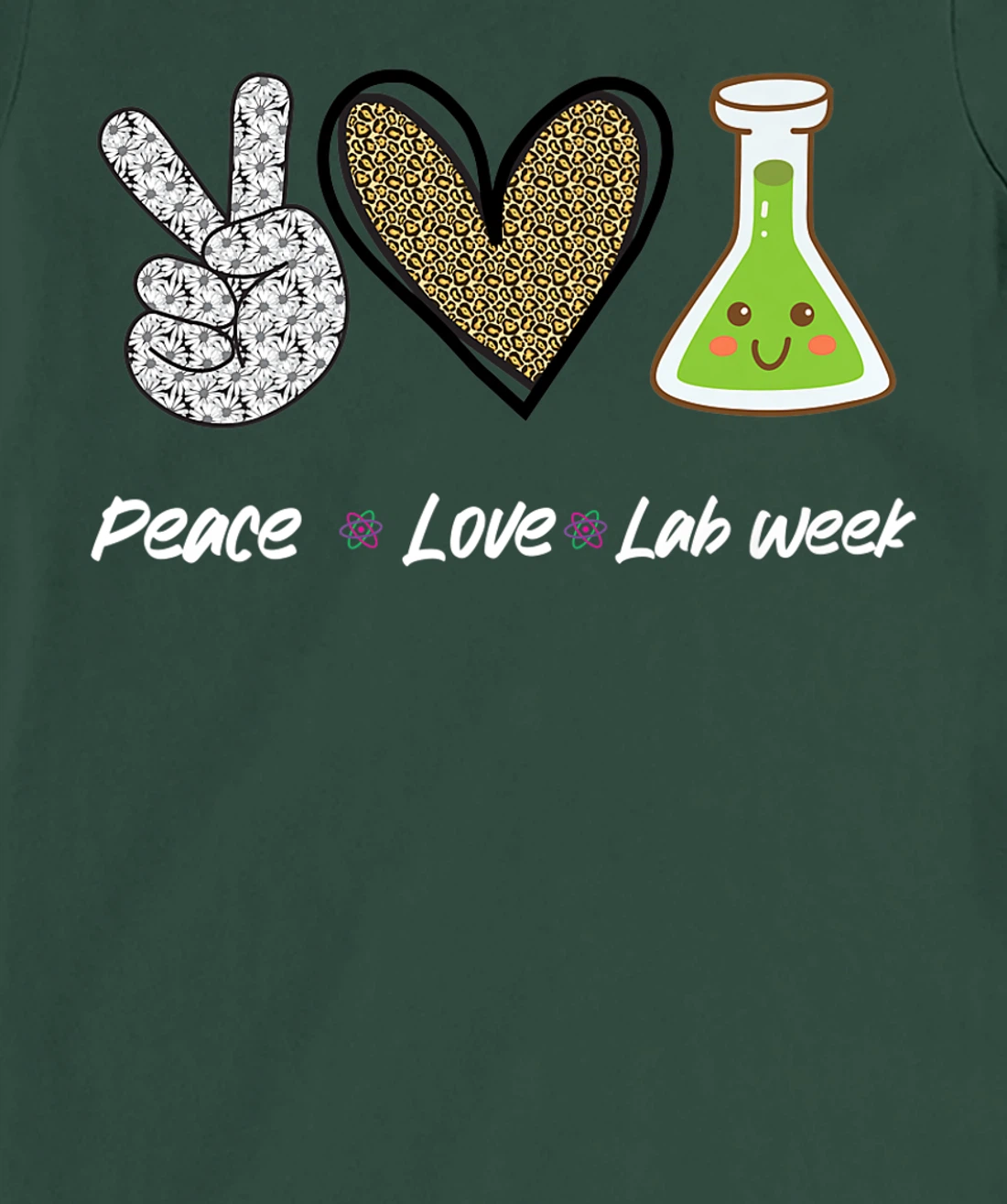 Peach Love Lab Week 2022 Laboratory Tech Technologist T-Shirt, Kid T-Shirt and Women T-Shirt