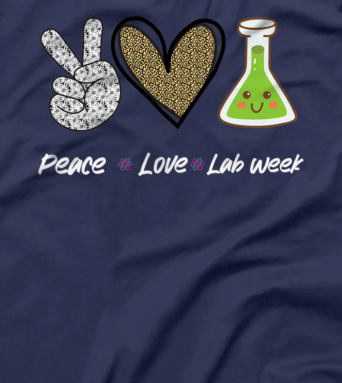 Peach Love Lab Week 2022 Laboratory Tech Technologist T-Shirt, Kid T-Shirt and Women T-Shirt