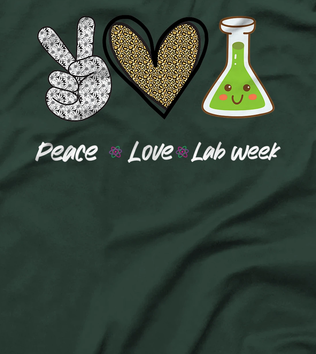 Peach Love Lab Week 2022 Laboratory Tech Technologist T-Shirt, Kid T-Shirt and Women T-Shirt