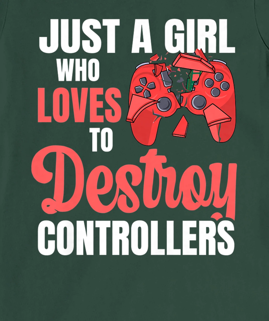 Video Games Design for a Controller Nerd Girl T-Shirt, Women T-Shirt