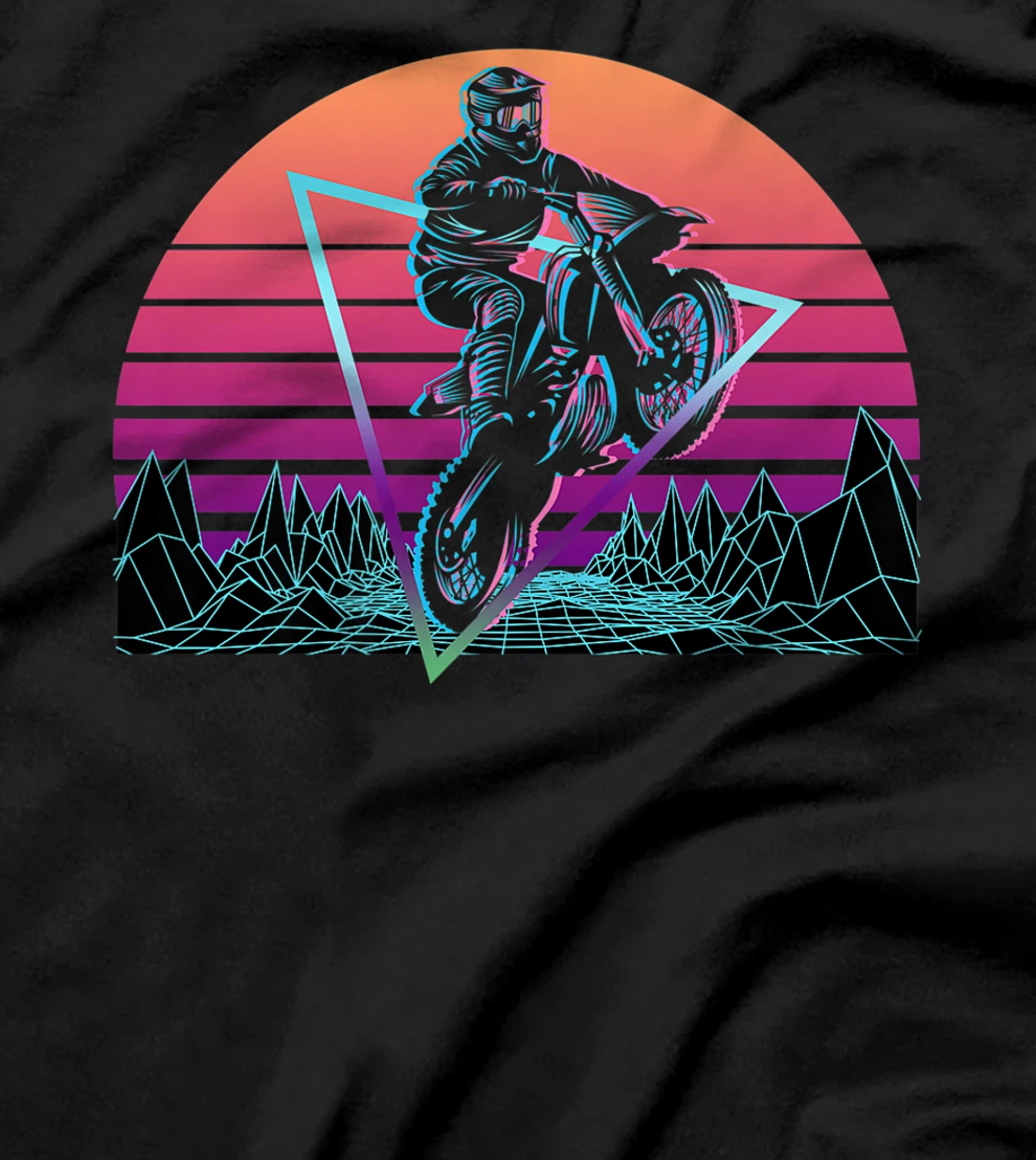 Dirt Bike Motocross Motorbike Retro T-Shirt, Women T-Shirt