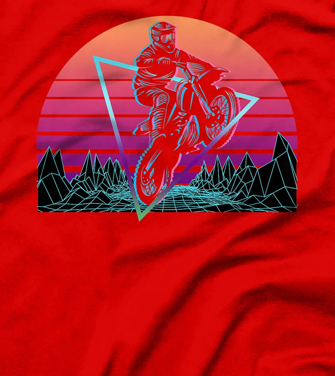 Dirt Bike Motocross Motorbike Retro T-Shirt, Women T-Shirt