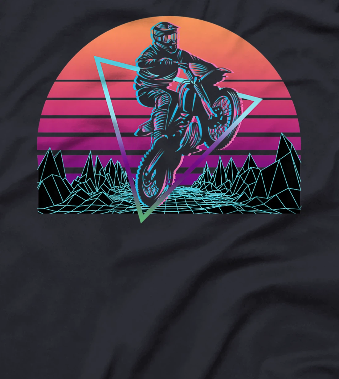 Dirt Bike Motocross Motorbike Retro T-Shirt, Women T-Shirt