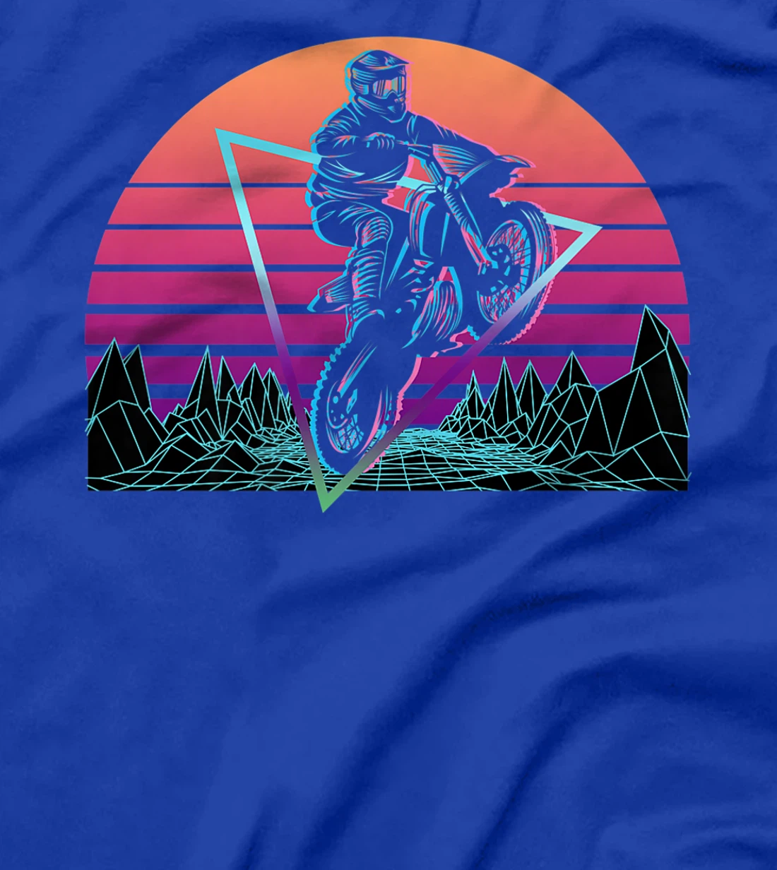 Dirt Bike Motocross Motorbike Retro T-Shirt, Women T-Shirt