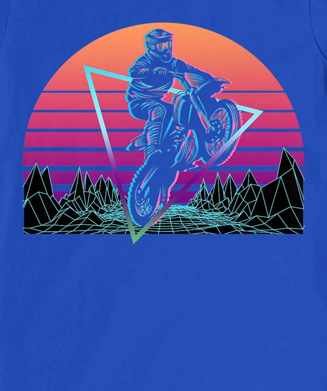 Dirt Bike Motocross Motorbike Retro T-Shirt, Women T-Shirt