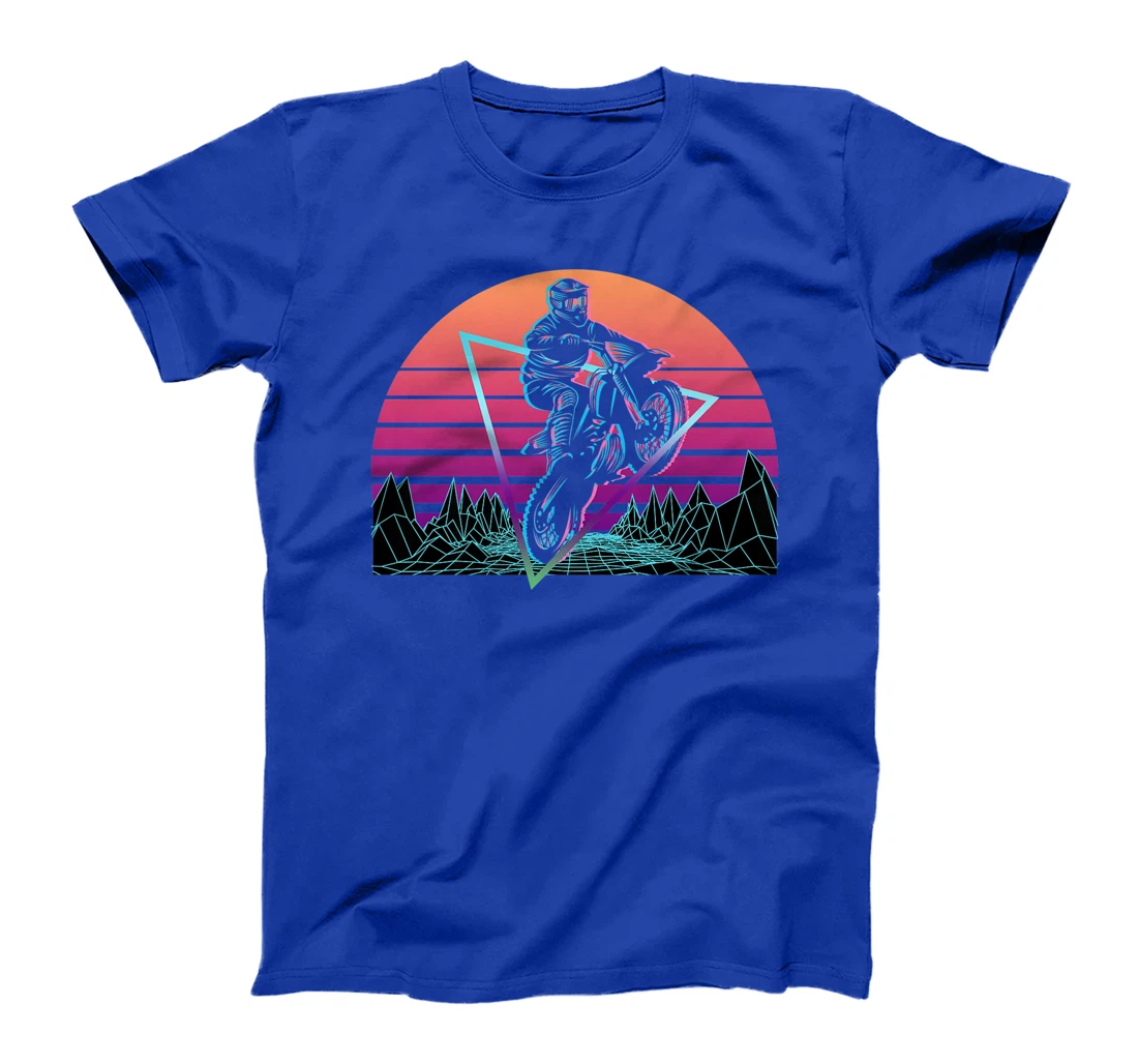 Dirt Bike Motocross Motorbike Retro T-Shirt, Women T-Shirt