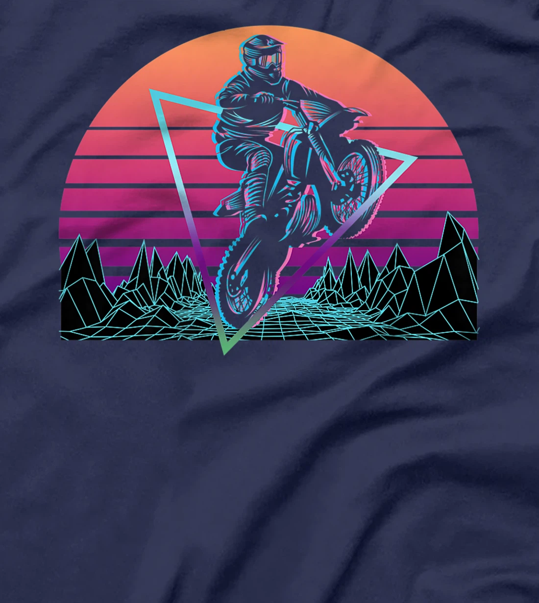 Dirt Bike Motocross Motorbike Retro T-Shirt, Women T-Shirt