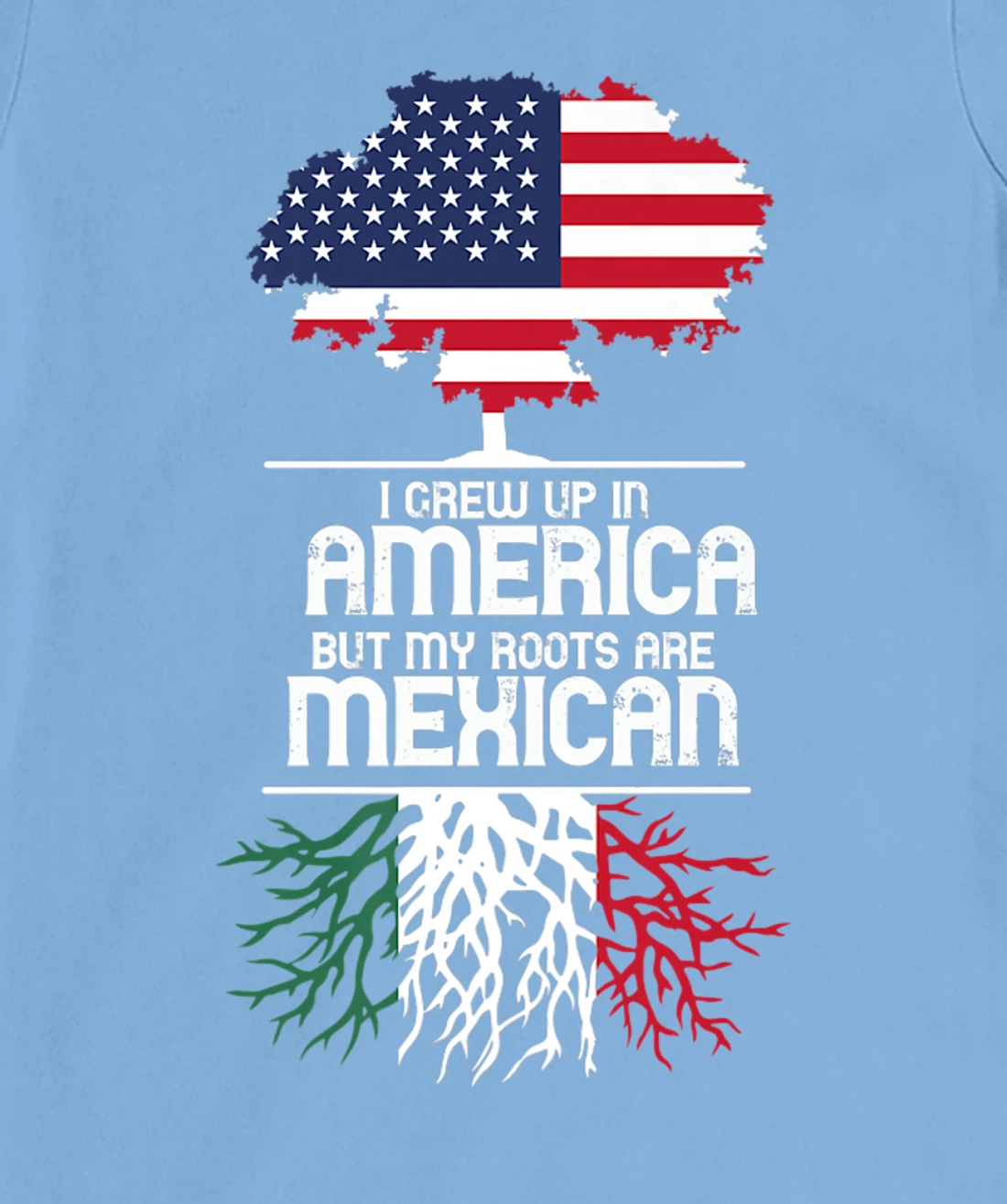 I Grew Up in America But My Roots are Mexican T-Shirt, Women T-Shirt