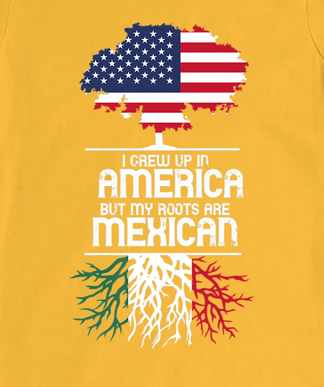 I Grew Up in America But My Roots are Mexican T-Shirt, Women T-Shirt