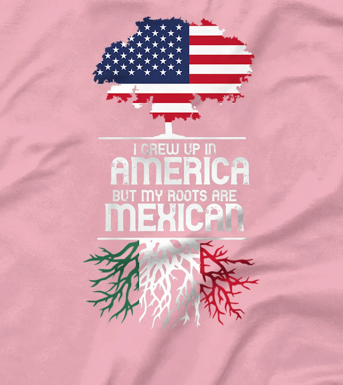 I Grew Up in America But My Roots are Mexican T-Shirt, Women T-Shirt