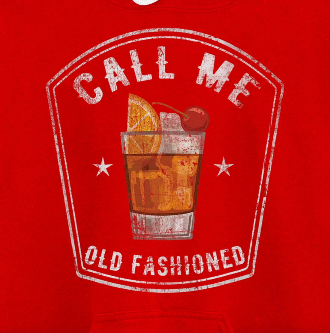 Vintage Call Me Old Fashioned Whiskey Funny Pullover Hoodie