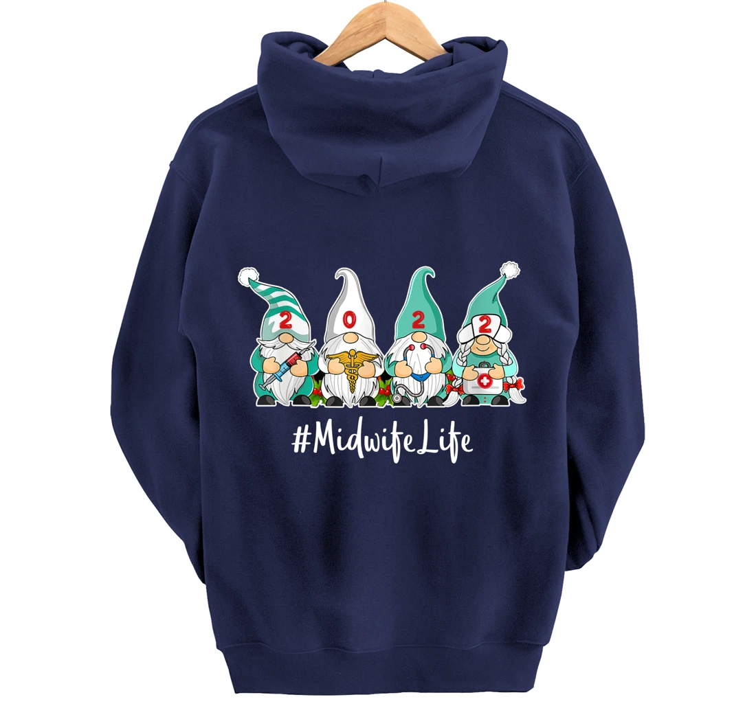 Hello 2022 Nurselife Nurse Life New YEAR MOMMY 2022 Midwife Pullover Hoodie
