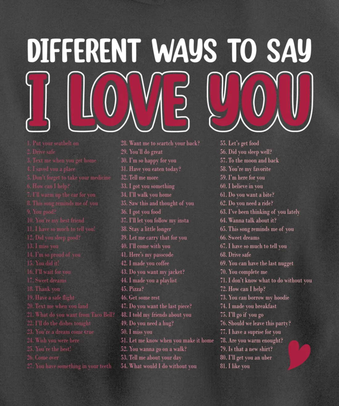 Different Ways To Say-I Love You Retro Hippie Valentine Pullover Hoodie