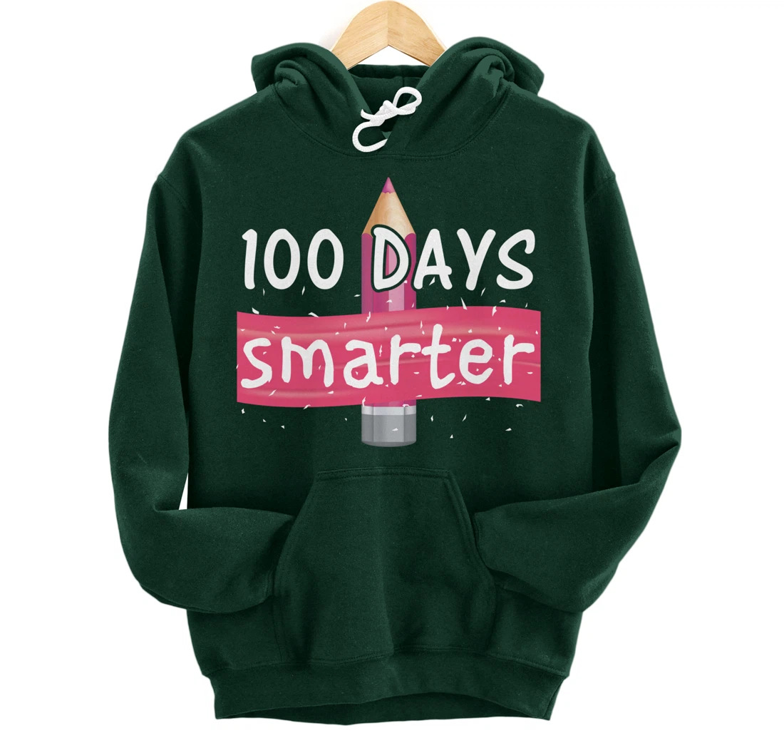 100th Days Smarter Costume Teacher or Student Pullover Hoodie