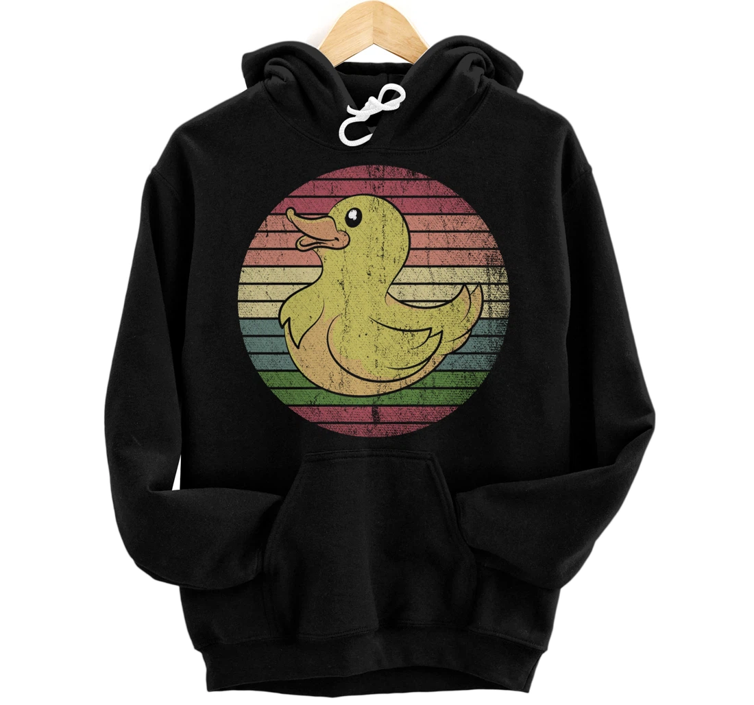 Duckling Bath Toy Lover Duckie Ducky Retro Rubber Duck Pullover Hoodie