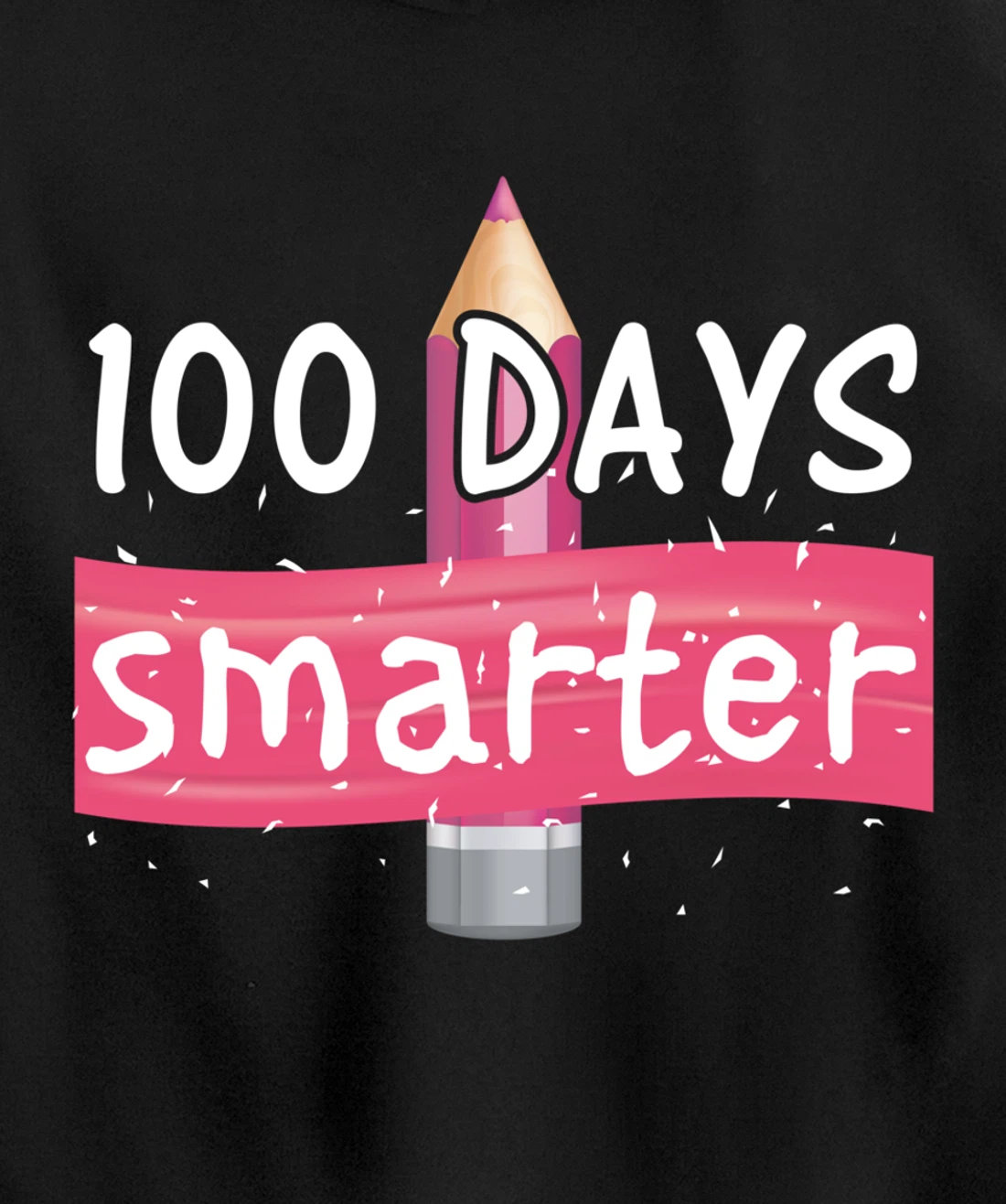 100th Days Smarter Costume Teacher or Student Pullover Hoodie