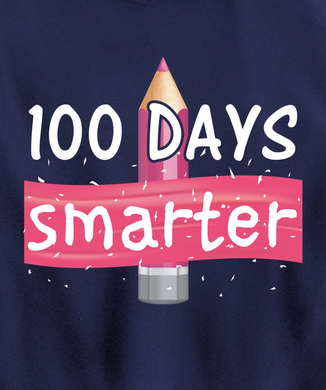 100th Days Smarter Costume Teacher or Student Pullover Hoodie