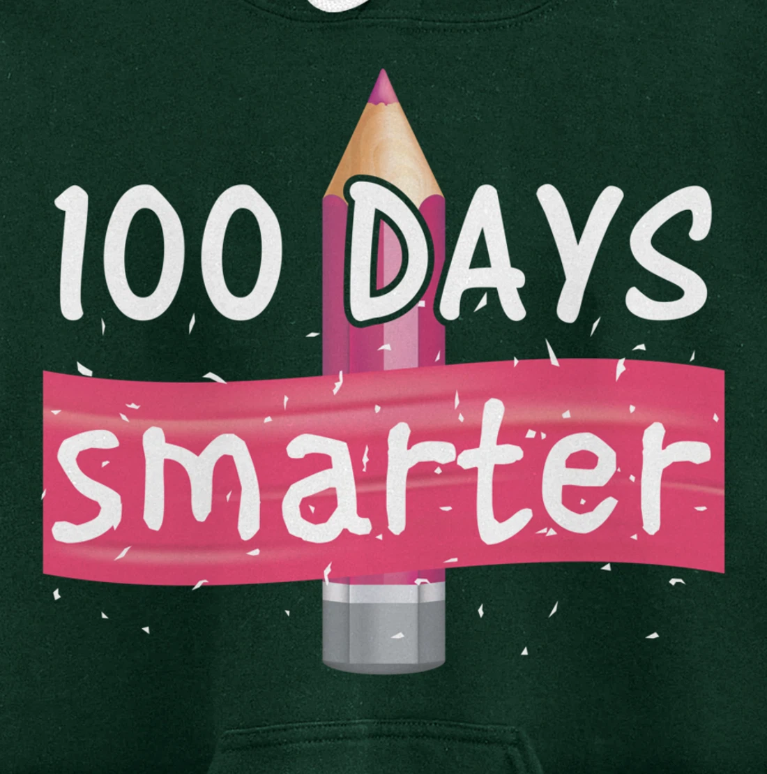 100th Days Smarter Costume Teacher or Student Pullover Hoodie