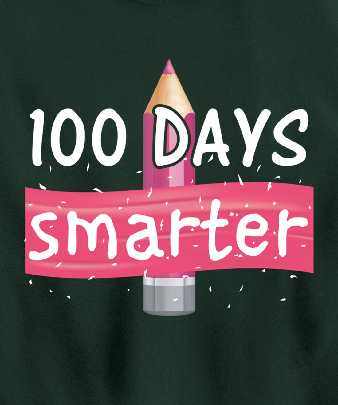 100th Days Smarter Costume Teacher or Student Pullover Hoodie