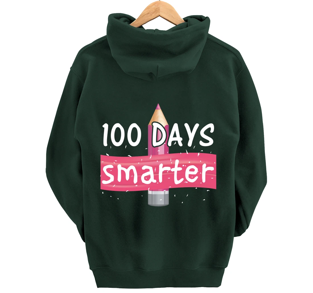 100th Days Smarter Costume Teacher or Student Pullover Hoodie