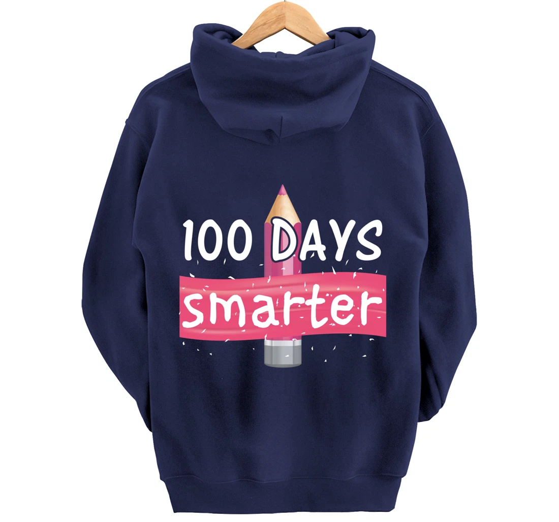 100th Days Smarter Costume Teacher or Student Pullover Hoodie