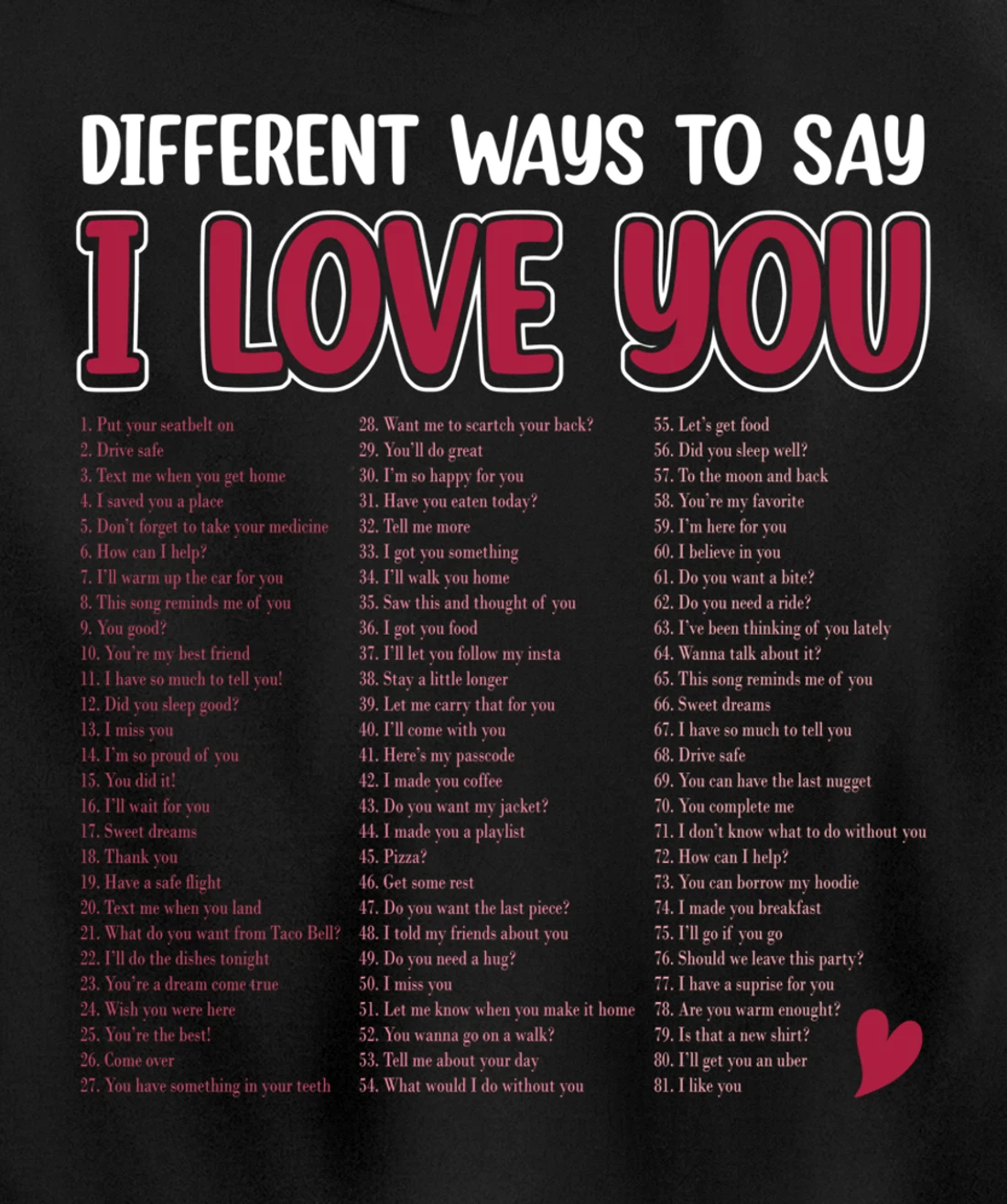 Different Ways To Say-I Love You Retro Hippie Valentine Pullover Hoodie