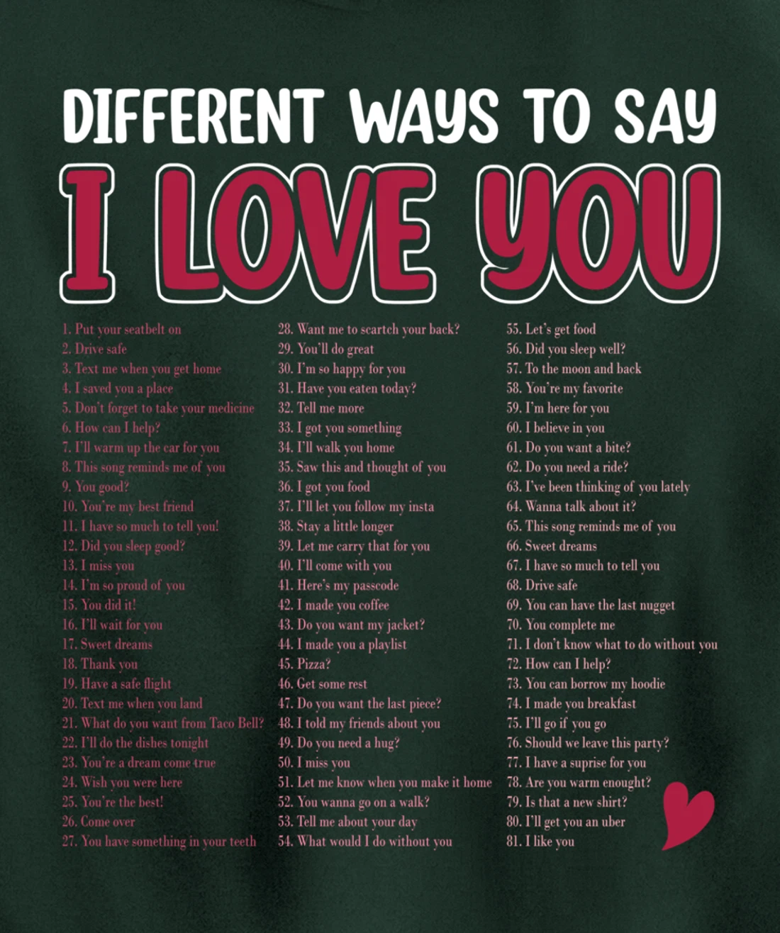 Different Ways To Say-I Love You Retro Hippie Valentine Pullover Hoodie