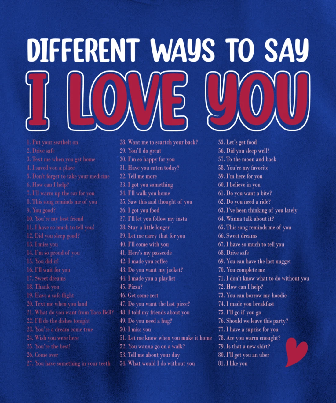 Different Ways To Say-I Love You Retro Hippie Valentine Pullover Hoodie