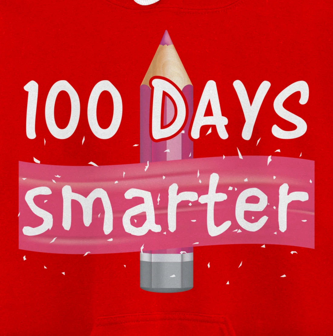 100th Days Smarter Costume Teacher or Student Pullover Hoodie