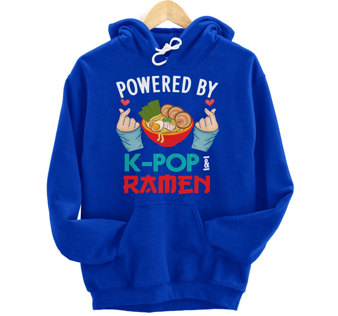 Powered by K-POP And Ramen - Kpop And Ramen Pullover Hoodie