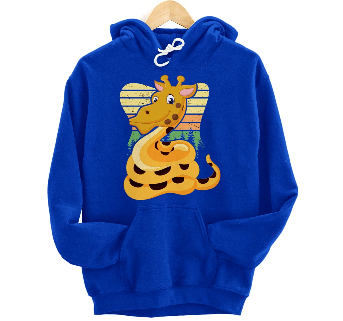 Giraffe Snake Snake Pullover Hoodie