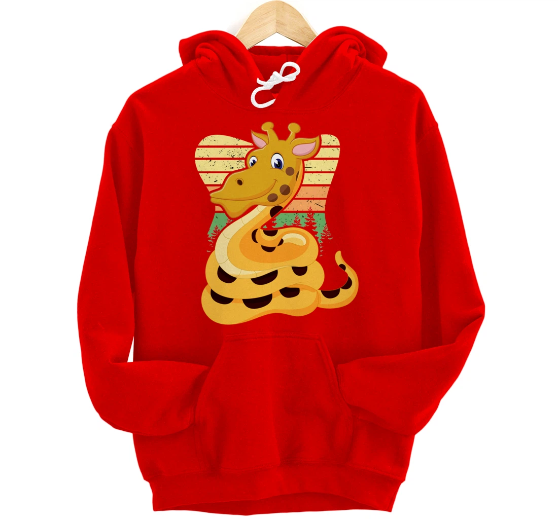 Giraffe Snake Snake Pullover Hoodie