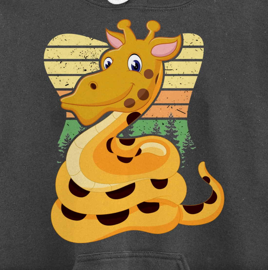 Giraffe Snake Snake Pullover Hoodie