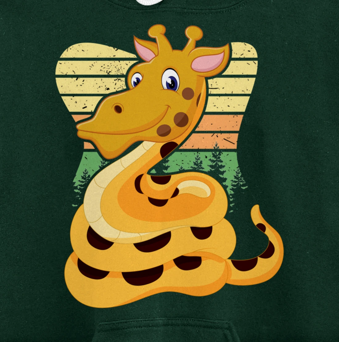 Giraffe Snake Snake Pullover Hoodie