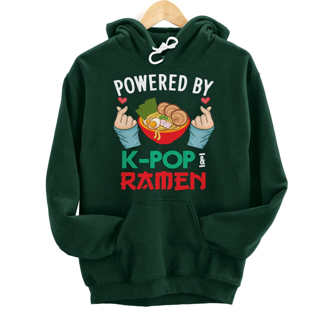 Powered by K-POP And Ramen - Kpop And Ramen Pullover Hoodie
