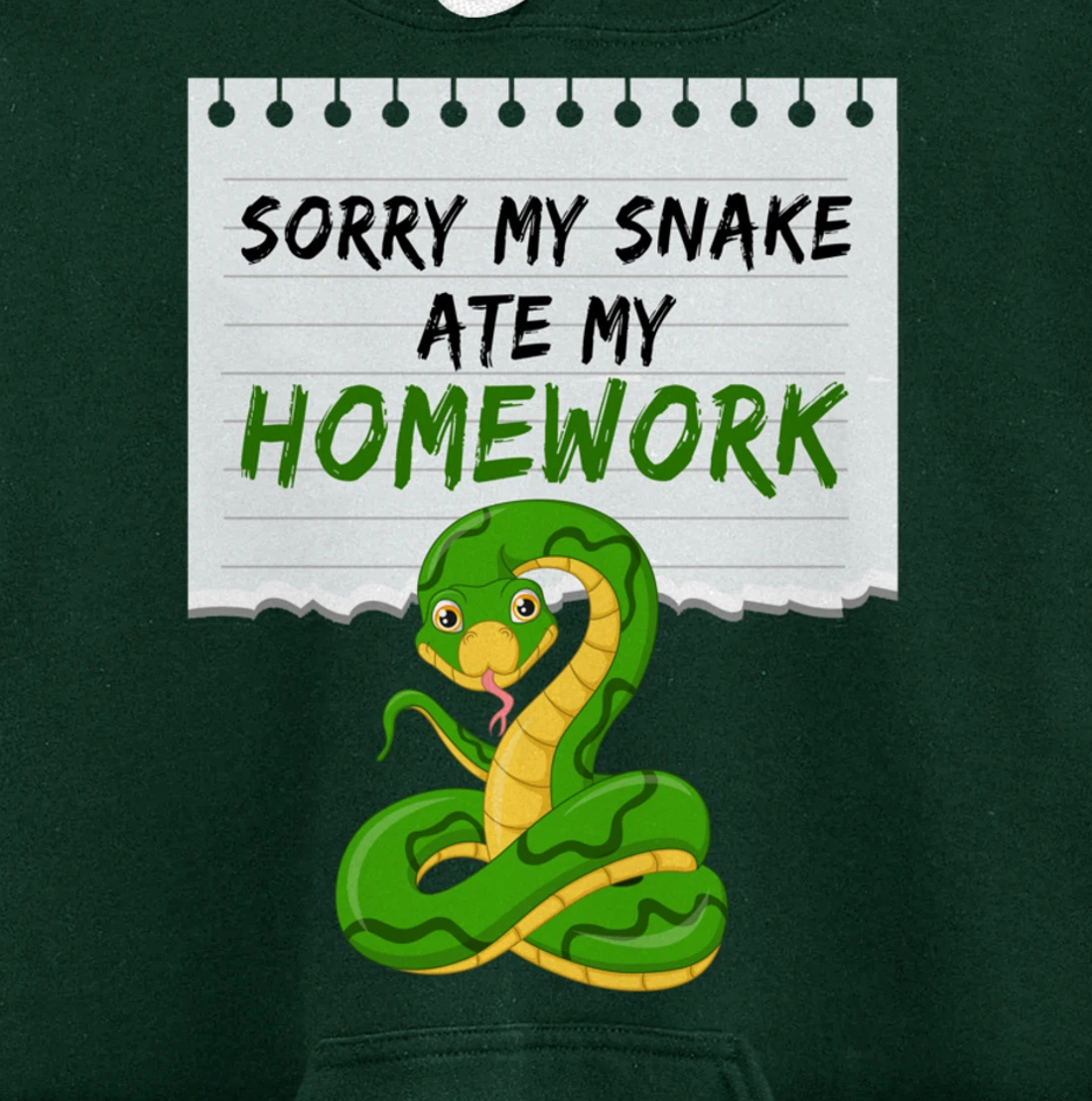 Sorry My Snake My Artwork Snake Pullover Hoodie