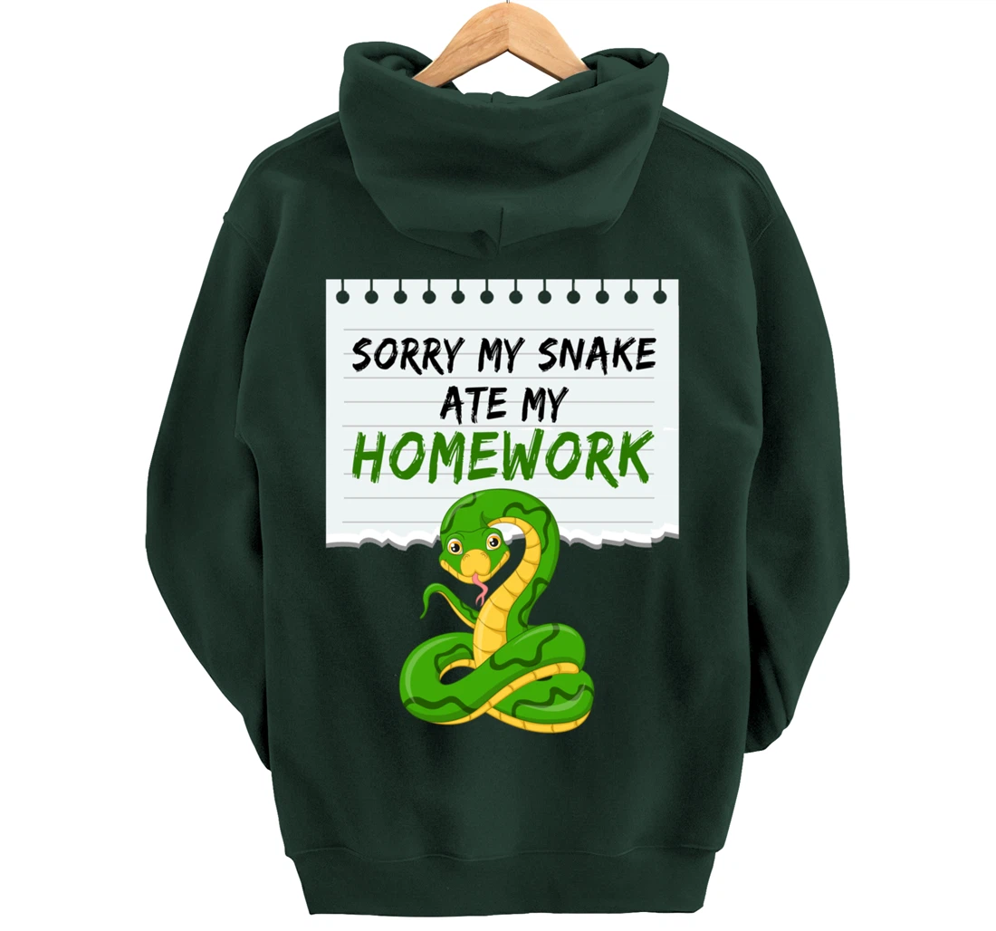 Sorry My Snake My Artwork Snake Pullover Hoodie
