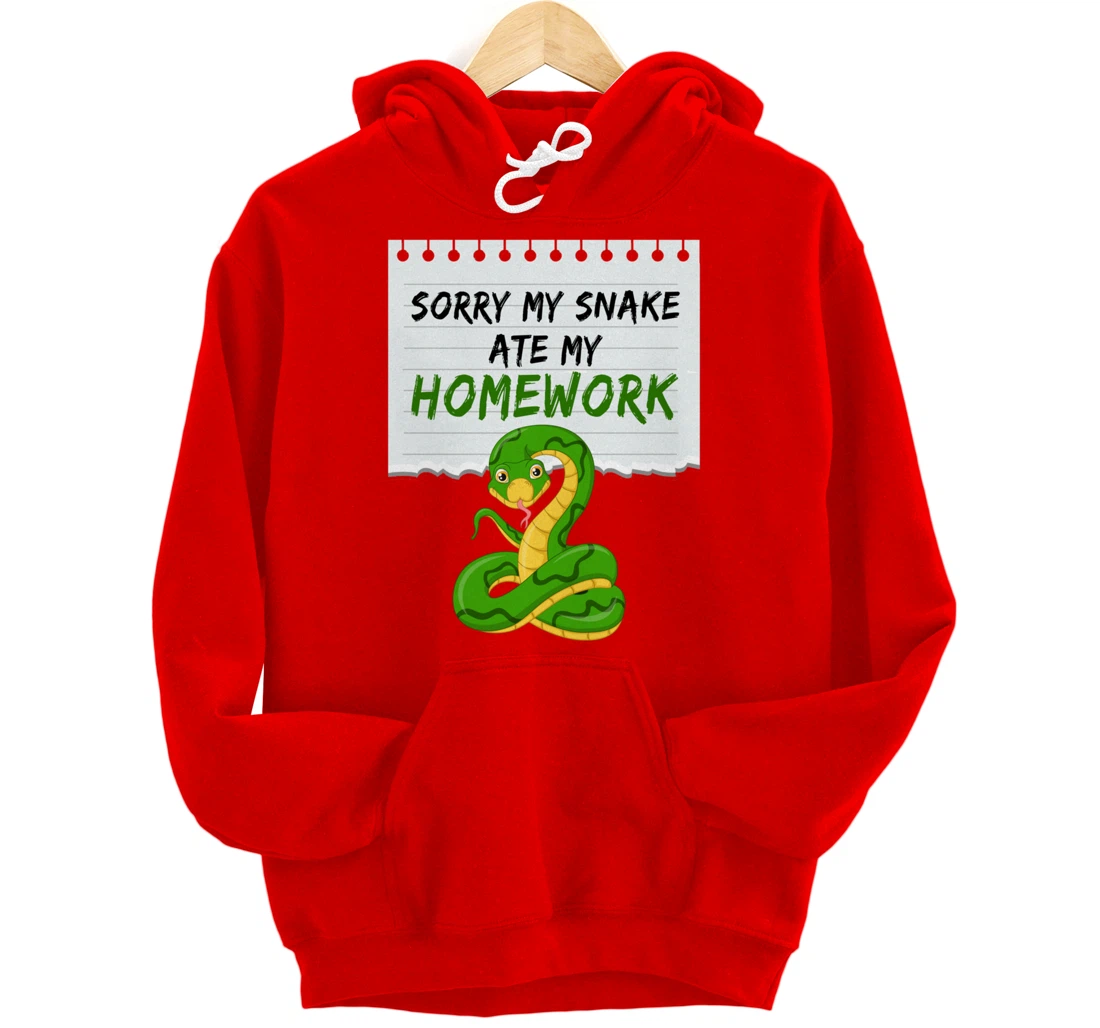 Sorry My Snake My Artwork Snake Pullover Hoodie