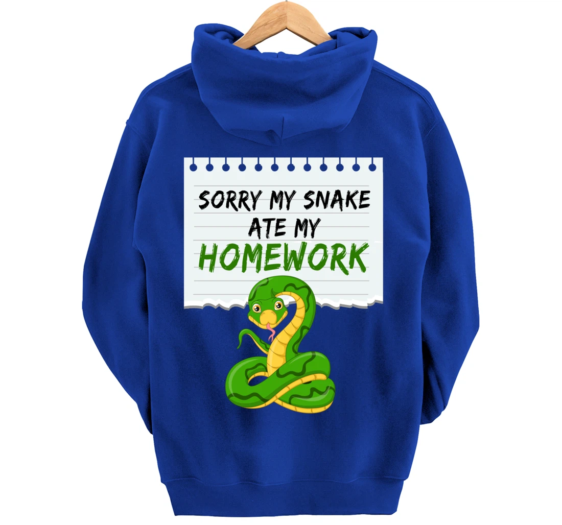 Sorry My Snake My Artwork Snake Pullover Hoodie