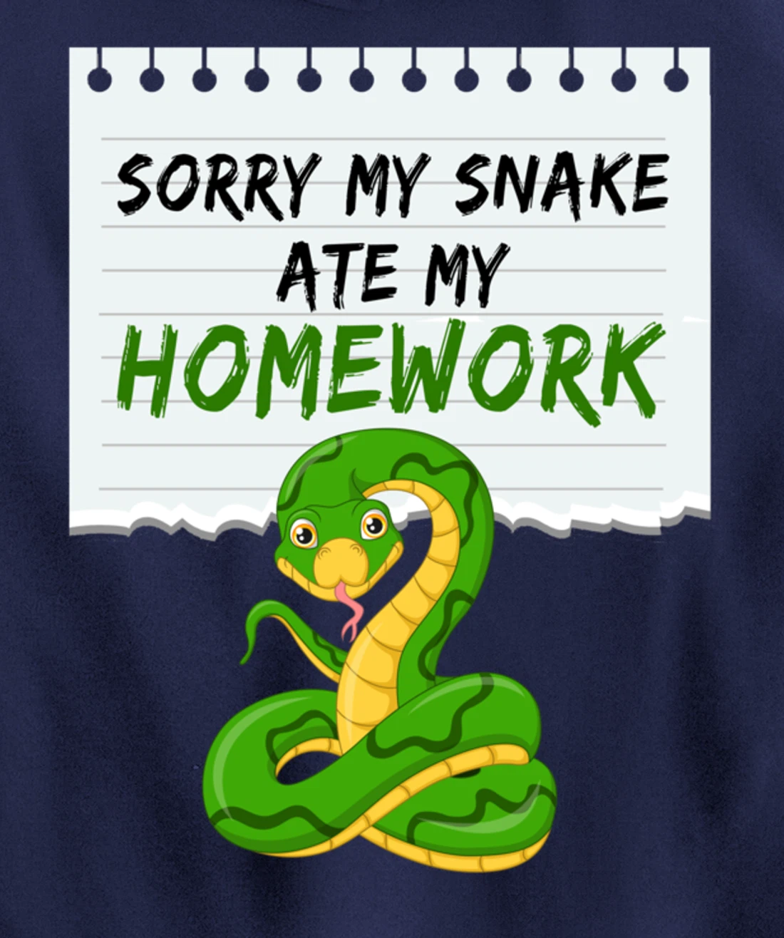 Sorry My Snake My Artwork Snake Pullover Hoodie
