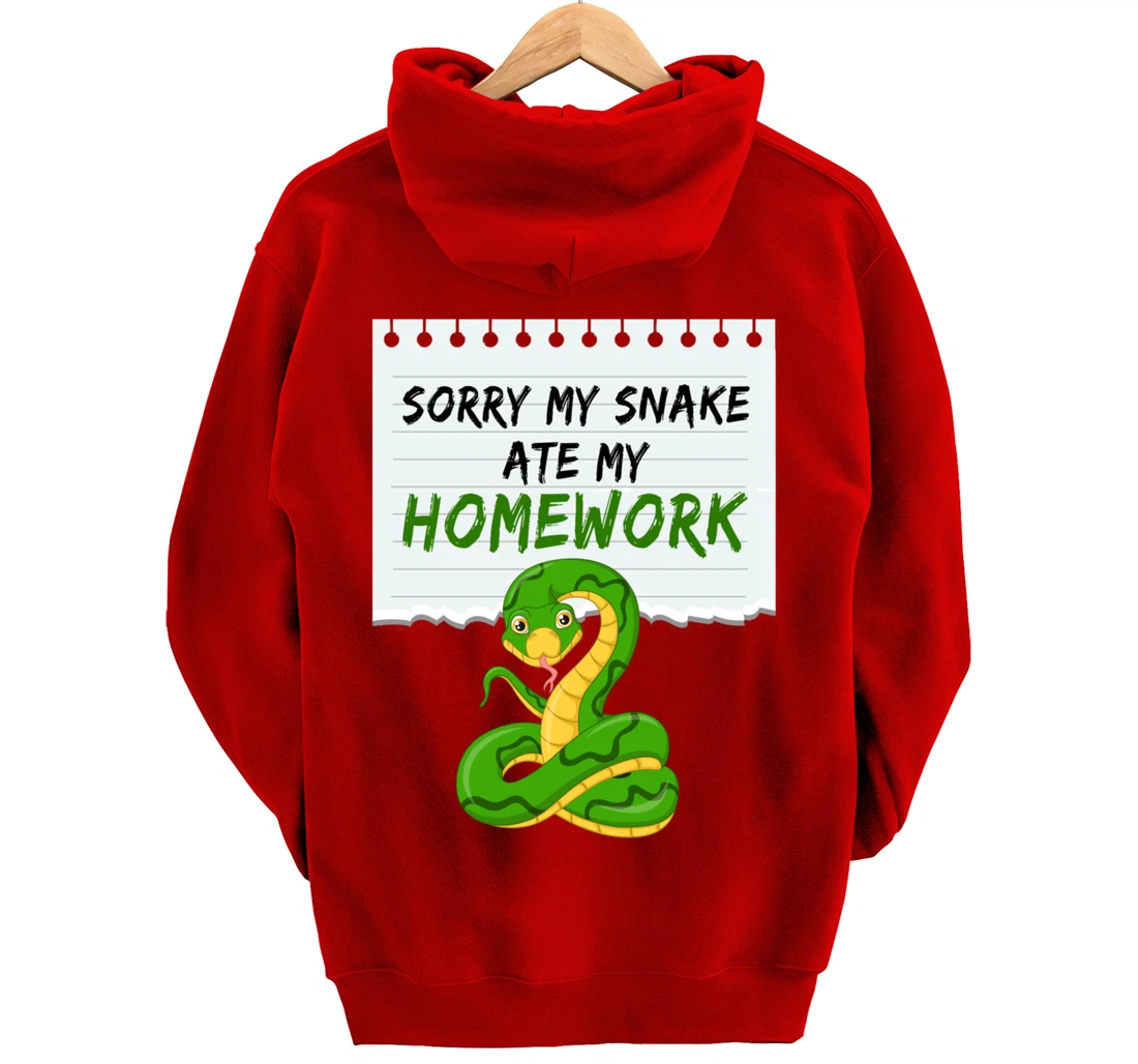 Sorry My Snake My Artwork Snake Pullover Hoodie
