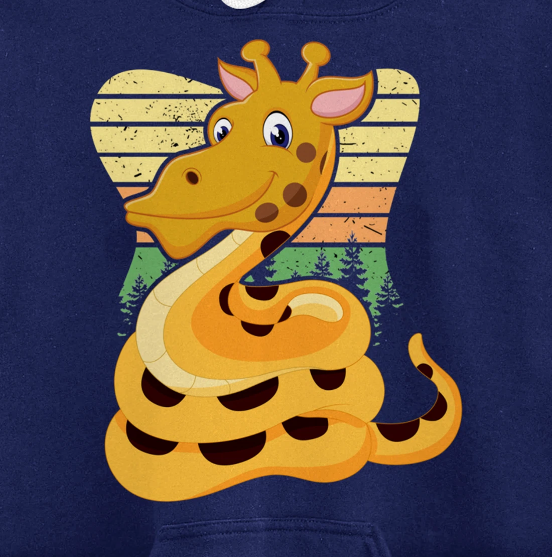 Giraffe Snake Snake Pullover Hoodie