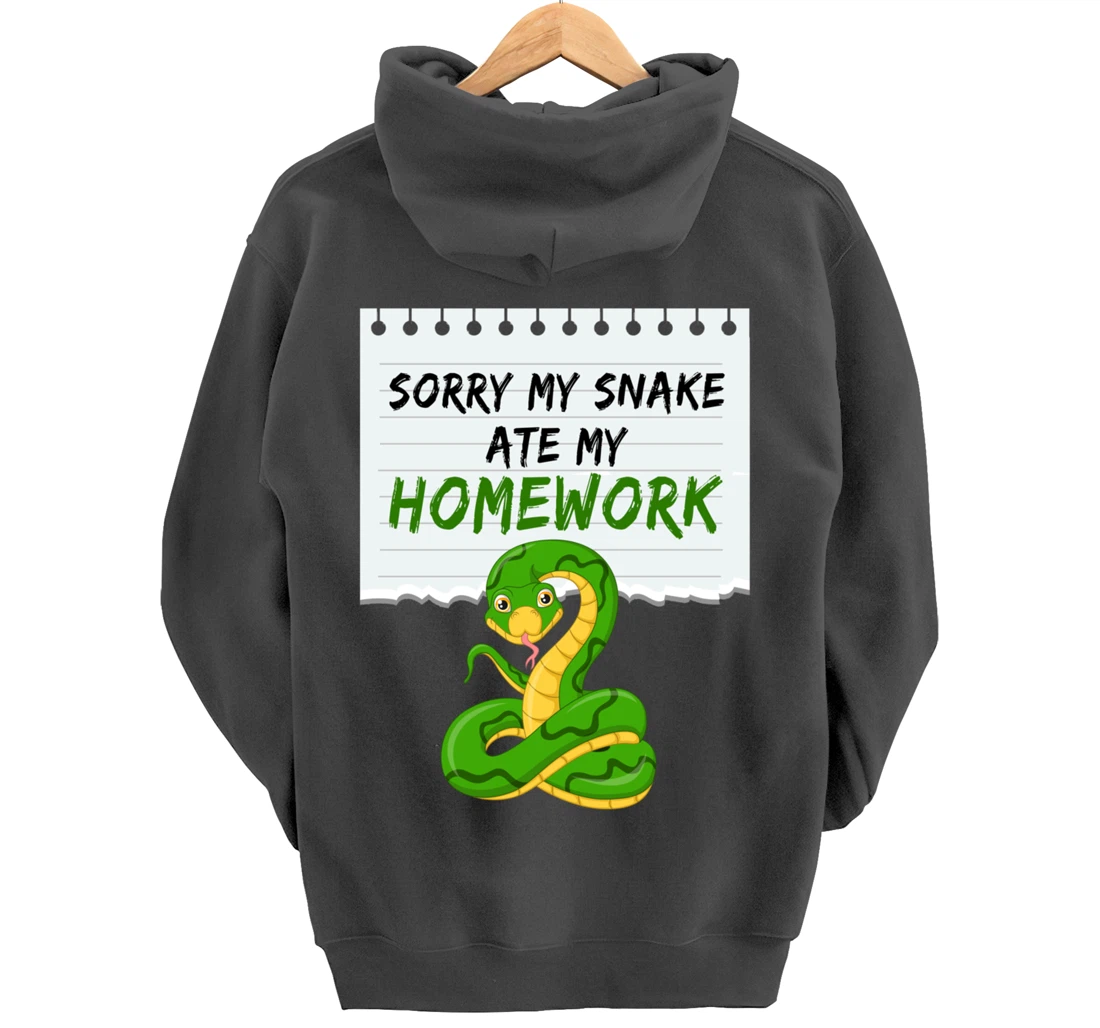 Sorry My Snake My Artwork Snake Pullover Hoodie