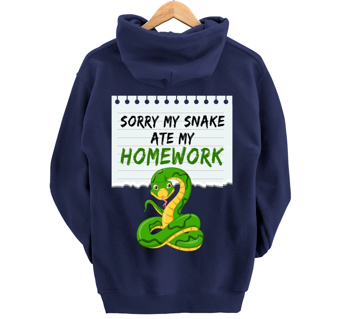 Sorry My Snake My Artwork Snake Pullover Hoodie