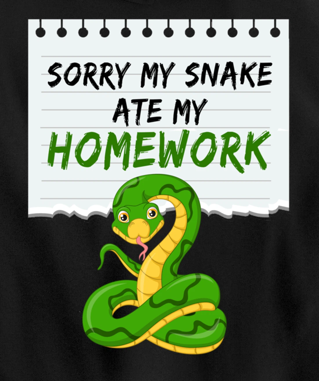 Sorry My Snake My Artwork Snake Pullover Hoodie