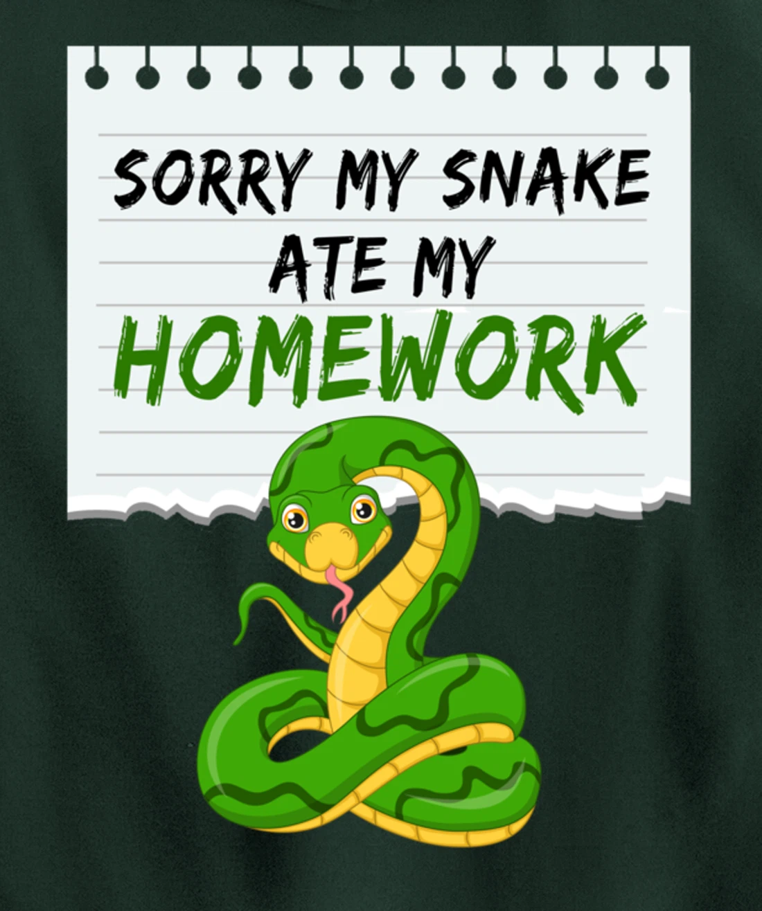 Sorry My Snake My Artwork Snake Pullover Hoodie