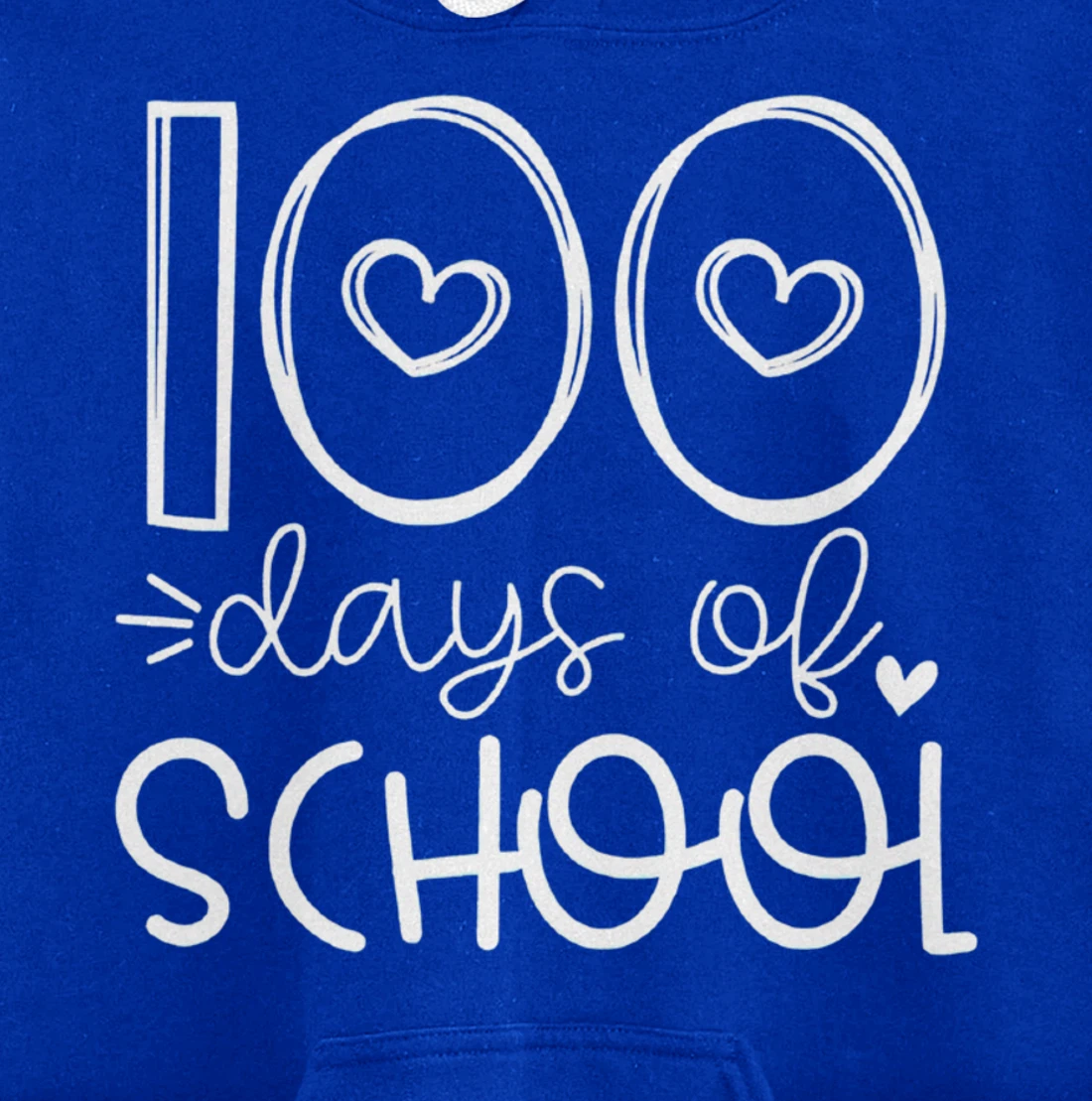 100 Days of grade School Happy 100th day Brighter Pullover Hoodie