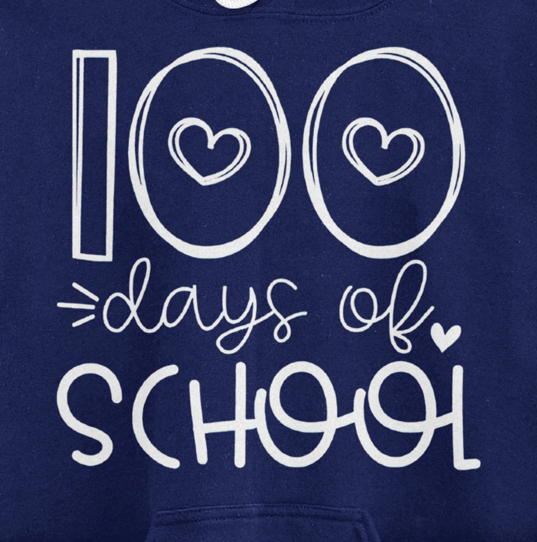 100 Days of grade School Happy 100th day Brighter Pullover Hoodie
