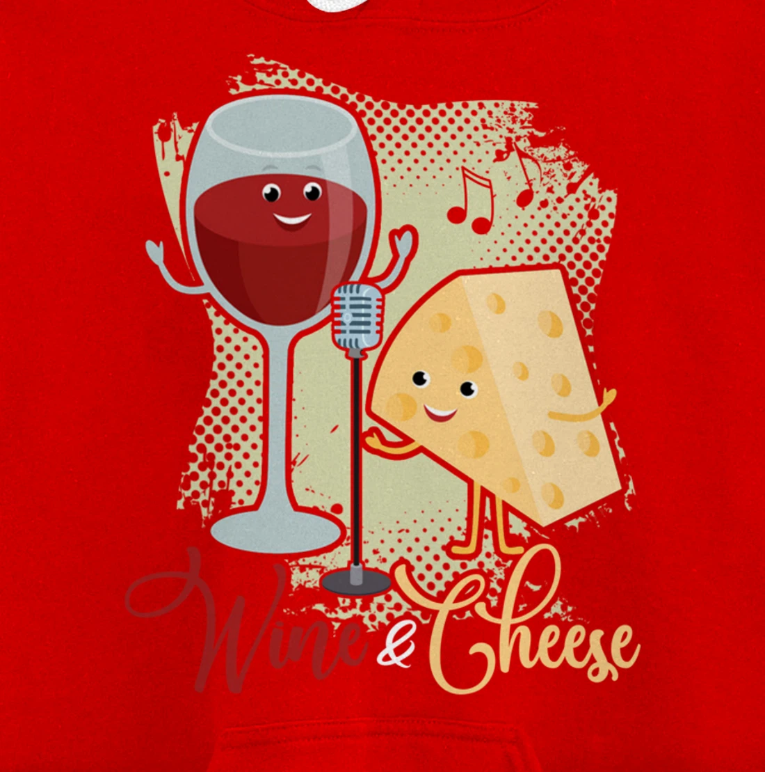 Wine And Cheese cheesy, annatto, tofu, soy, cream Cheese Pullover Hoodie