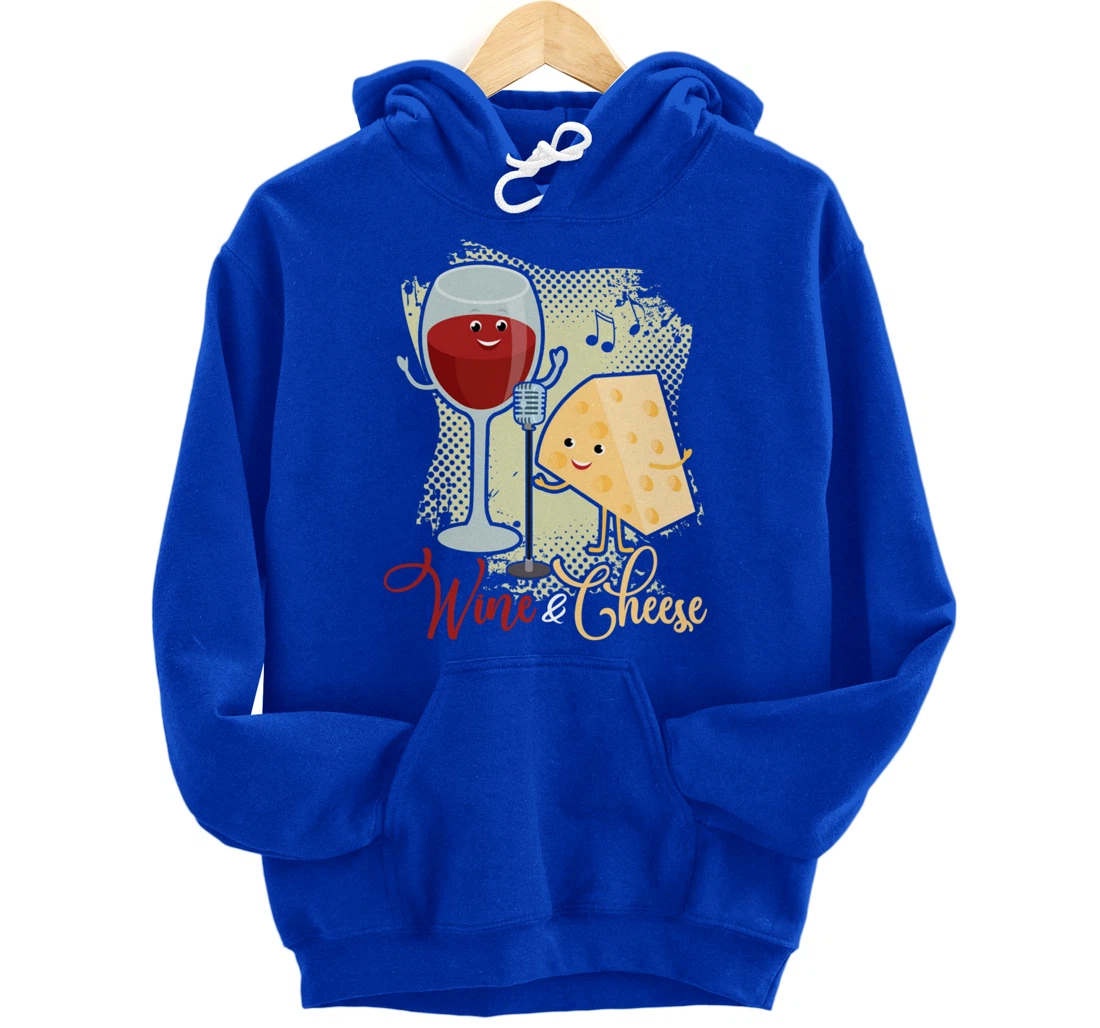 Wine And Cheese cheesy, annatto, tofu, soy, cream Cheese Pullover Hoodie